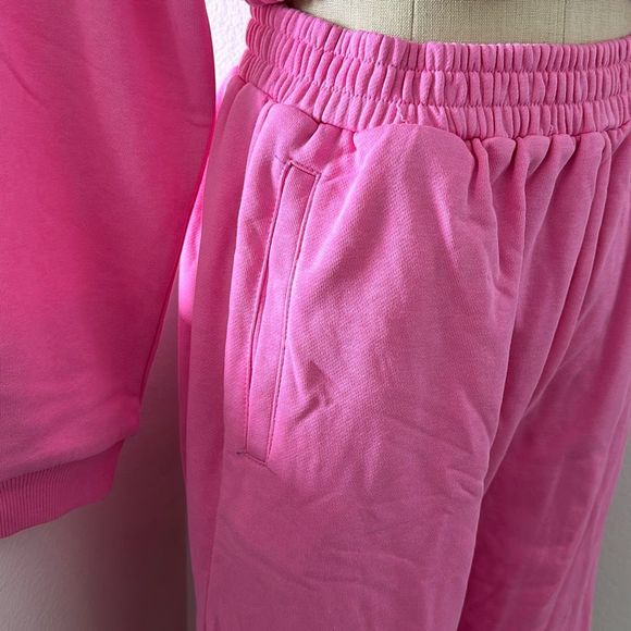 Naked Wardrobe NWOT Jogger Hot Pink Size L - Picture 4 of 9